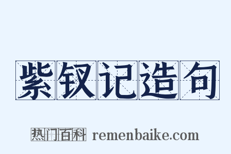 紫钗记造句是什么意思的图片
